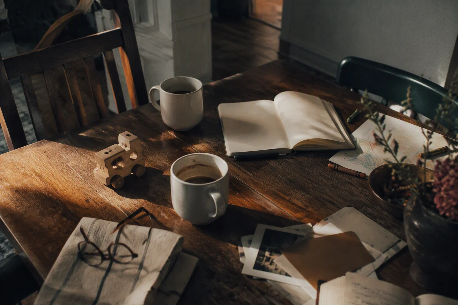 A family table where work, marriage and parenting naturally overlap